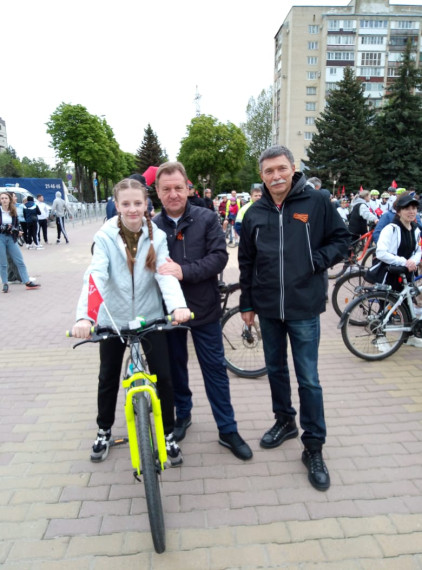 Участие в городском велопробеге "Спасибо деду за Победу.