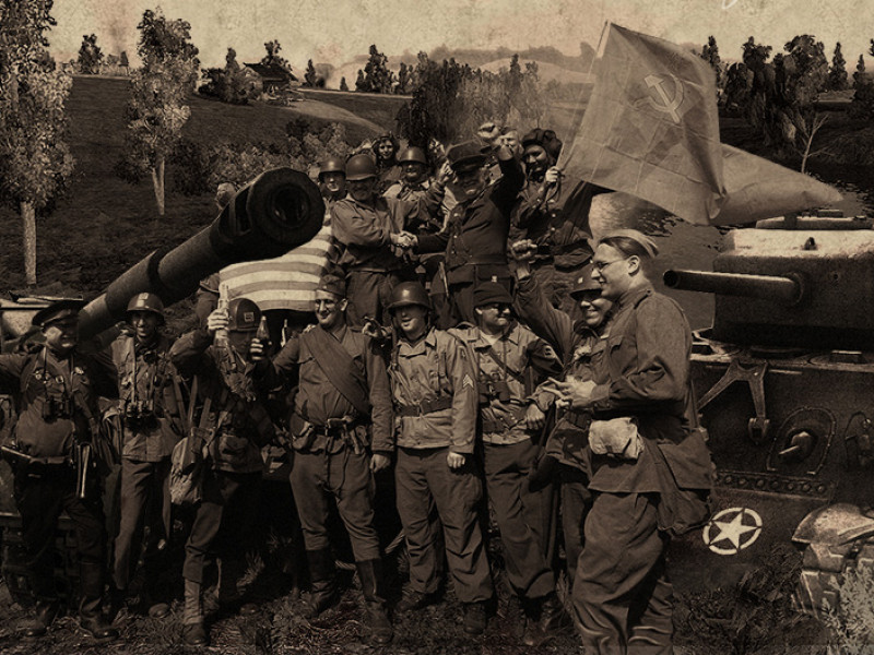 25 апреля - Памятная дата военной истории России - Встреча советских и американских войск на Эльбе (1945 год).